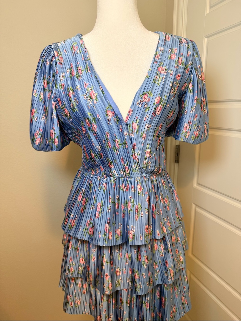 WAYF Blue Mini Dress - medium